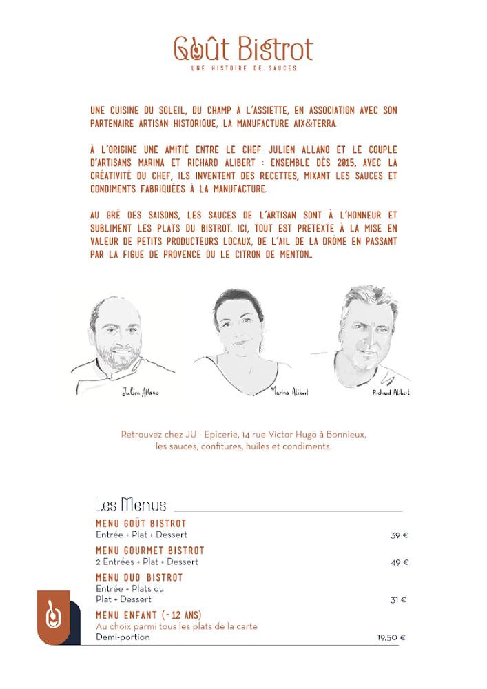 Goût Bistrot - Menu Image 3